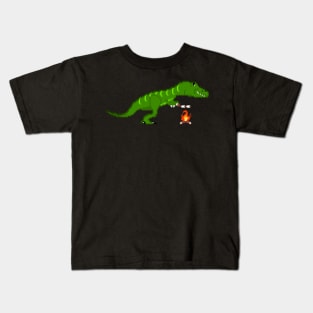 Campfire Dinosaur Kids T-Shirt